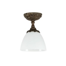 Deckenlampe aus messing glas - messing,