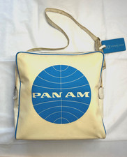 Original 60er Pan Am Boarding-Tasche mit original Taschenanhänger