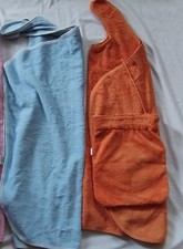 Baby Kinder Badetuch Frottee bade Mantel Klettverschluss groß