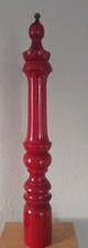 Große Vintage Salzmühle, Pfeffermühle, Holz, rot, 47cm