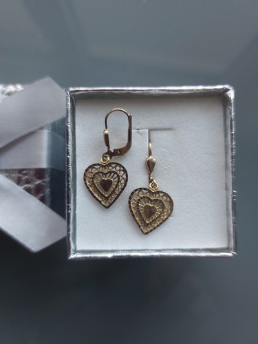 Gold 333 ohrringe herzen - ohrringe,