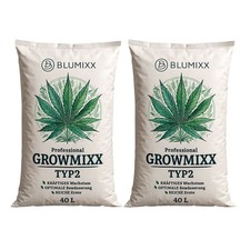 Grow Erde Typ 2 GrowMixx 80L (2x40L) Kultursubstrat Hanferde Blumenerde
