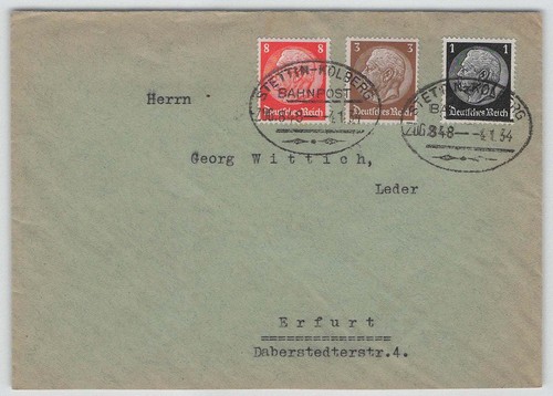 Reich bahnpost - d.,
