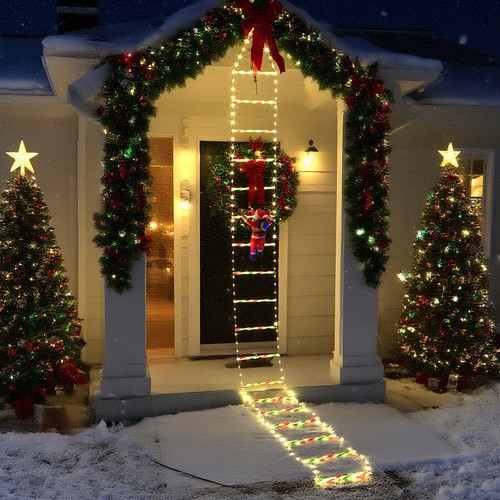 Led weihnachtsmann leiter - led,