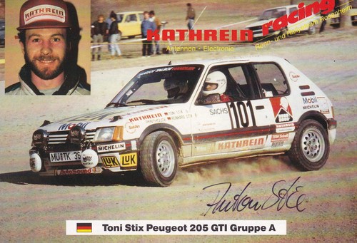 Autogramm toni stix - toni,