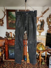 Motorrad Lederhose Herren Polo  schwarz 50