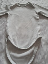 C&A- Langarm-Body- Wollweiß-