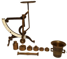 Wage , Gewichte , Stössel