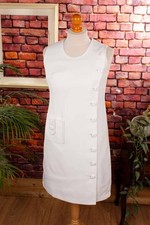 Vintage orig 60er kleid weiß - orig,