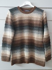 NEU! Damen Pullover 100% Alpakawolle Peru Braun Gr.M