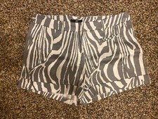 shorts damen 36 neu H&M, Zebralook grau-weiß
