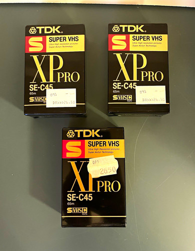 Tdk vhs super - vhs, xp