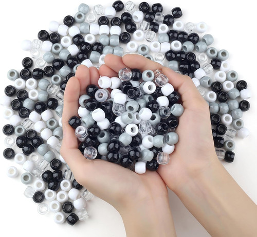 Mehrfarbige pony beads 10x12mm - mehrfarbige,