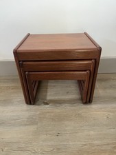 Vintage Satztische Retro 60er 70er 80er Danish Modernism Sunelm Teak Beistell
