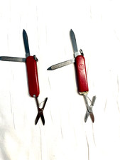 ORIGINAL VICTORINOX RED ANTIK SCHWEIZER ARMEE TASCHENMESSER  WERKZEUGE (( X2))