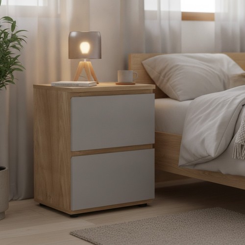 Nachtschrank holz schubladen - holz,