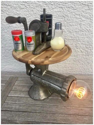 Upcycling lampe fleischwolf - upcycling,