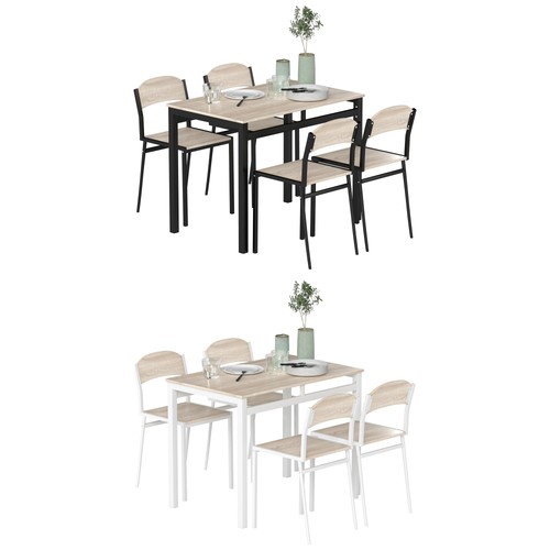 Homcom essgruppe teilig 100 - homcom, 5-teilig