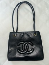 Schwarze Chanel Vintage Tasche