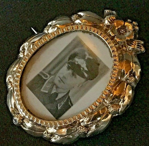 Spät biedermeier brosche 585 - spät-biedermeier,