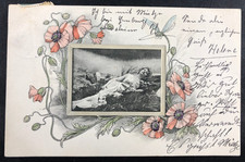 AK Jugendstil Erotik Postkarte