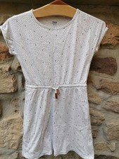 🌸YIGGA leichtes Mädchen Jersey Sommer Kleid beige meliert Gr. 146 152 Anker ⚓