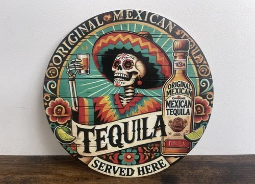Tequila blech werbeschild 20cm - blech,