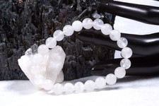 Edelstein Armband Weißer Jade | 8mm Kugelarmband