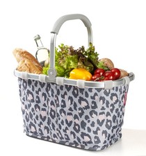 carrybag reisenthel - leo LIGHT grey rose BHT 29x48x28 cm grau  Einkaufskorb