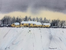 Gerahmtes Original Aquarell