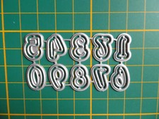 Stanzschablonen, Zahlen , klein, doppelt.