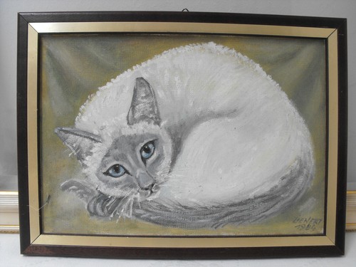 Katzenbild gemälde - katzenbild,
