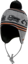 maximo Mini Mütze Jungen Mädchen Pompon Bommelmütze 20 cm Gr. 49 grau B-WARE