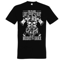 Herren T-Shirt Beides In Ehr für Männer Logo Loyalität Stärke Ehrlichkeit Ehre