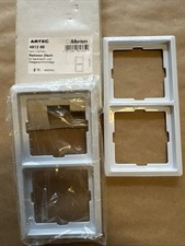 2 Stück Merten 481288 Artec-Rahmen 2-fach, eisblau NEU
