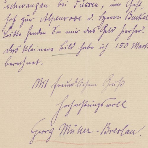 Brief autograph künstler - brief,