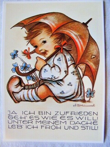 Postkarte ansichtskarte hummel - postkarte,