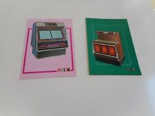 2 Werbepostkarten für Musikbox Jukebox von Rowe Ami
