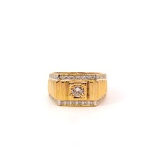 Herrenring, Goldring mit