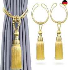 Rayong 2Pcs Raffhalter Vorhang Quasten Vorhanghalter Quasten Vorhang Raffhalter