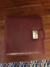 SCHÖNES LEDER- Münzalbum mit 5 Hüllen für verschiedene Münzgrößen Schlüssel Top