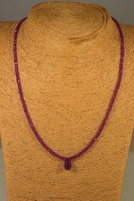 RUBIN KETTE COLLIER 40,51ct. Classic Edelstein Echtschmuck Schmuck Halskette NEU