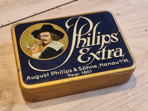 Alte blechdose philips - blechdose,