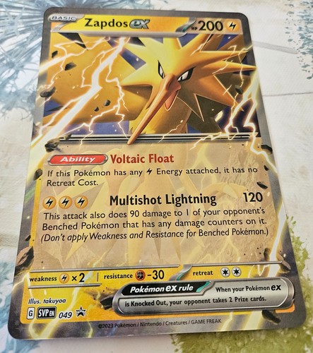 Pokemonkarte zapdos - zapdos, ex