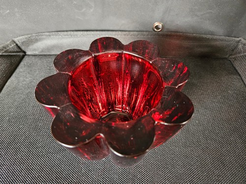Vintage vase rubinrot - vintage,