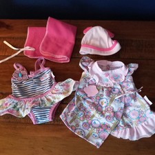 🐤 ZAPF CREATIONS BABY BORN SOMMER BIKINI SET KLEID MÜTZE PUPPEN KLEIDUNG DECKE