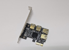 4-Port USB 3.0 Erweiterungskarte 5Gbit/s PCI-E X1 + Rückgaberecht! #0-25-180509