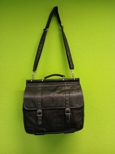 Nikken Aktentasche Leder Herren Business Schwarz