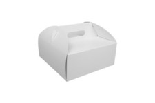 Tortenkarton Kuchenkarton 25 Stk. 26x26x14 cm Tortenbox Weiß Hochzeit Party