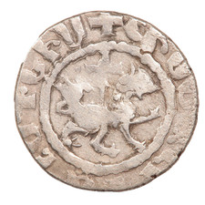 1301 - 1307 AD LEVON III MITTELALTER ARMENISCHE SILBER STRASSENBAHN TAKVORIN: KILIZIEN ARMENIEN